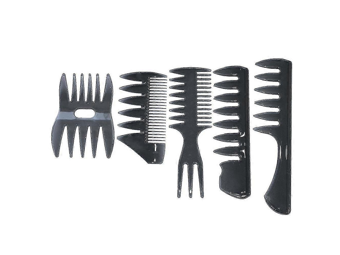 Pentes De 5 Dentes Largos Para Homens, Pente De Barbeiro Antiestático, Pente Desembaraçador Para Cuidados Com Os Cabelos Ygwl Jinyubo Store
