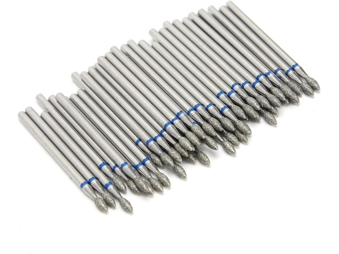 Conjunto de 50 brocas para unhas com ponta de lixamento SFUSHOS