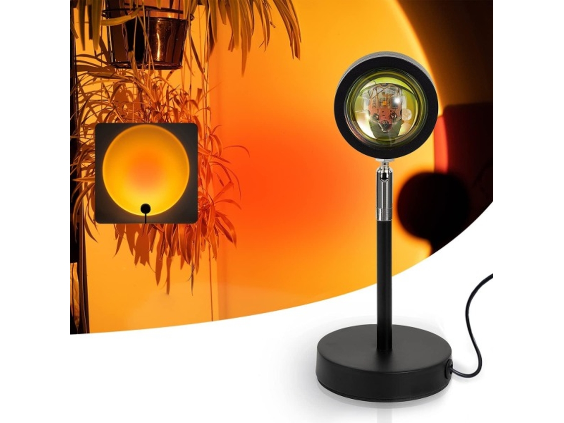 Luminária Led Sunset, Laranja e Preta BRILVIBERA