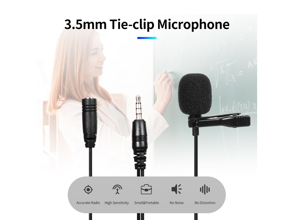 Microfone LAXISCREED 3,5mm Omnidirecional