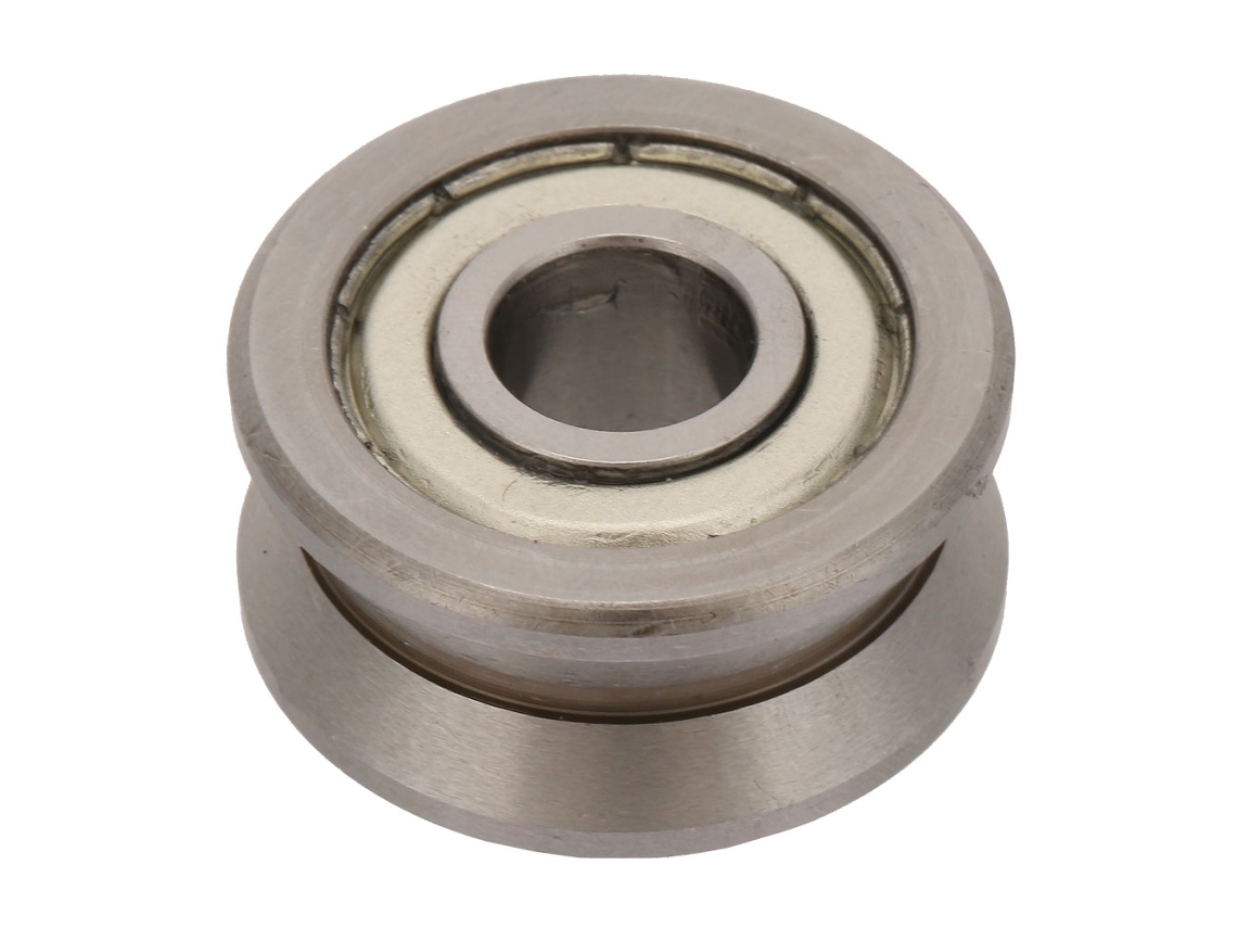 Laxiscreed Guia De Rolamentos Com Rolos Duplos E Ranhura, Diâmetro Interno De 10mm E Externo De 30mm