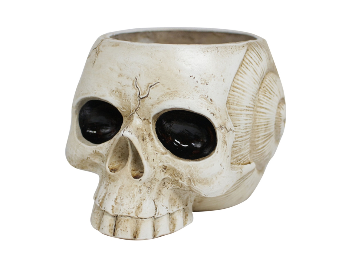 Primerox vaso de Flores em Formato de Crânio Gótico para Suculentas Decorativo Home Office