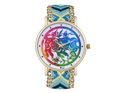 Reloj De Pulsera De Aleación Con Dial Redondo Analógico De Cuarzo Para Parejas