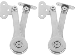 2 Dobradiças De Liga Zinco Reforçadas Para Armário, Com Suporte Tampa
