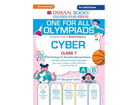 Livro Oswaal One For All Olympiad Previous Years Solved Papers, Class-7 Cyber Book de Oswaal Editorial Board (Inglês)