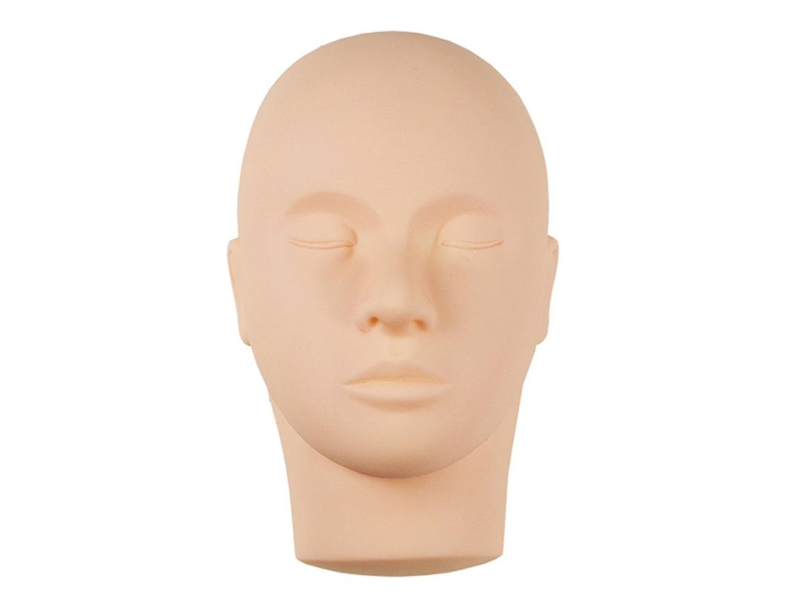 Cabeça para Treino de Maquilhagem, Nail Art e Pestanas Plana em Silicone Macio Cosmetologia, Multifunções, Moderno, Doméstico STELASPLEN