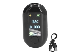 Bafômetro Portátil Laxiscreed Com Carregamento Usb E Leitura Rápida De Álcool