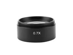 Yuru lente Objetiva Auxiliar 0.7x para Microscópio Estéreo com Rosca de Montagem 48mm Kp 0.7x