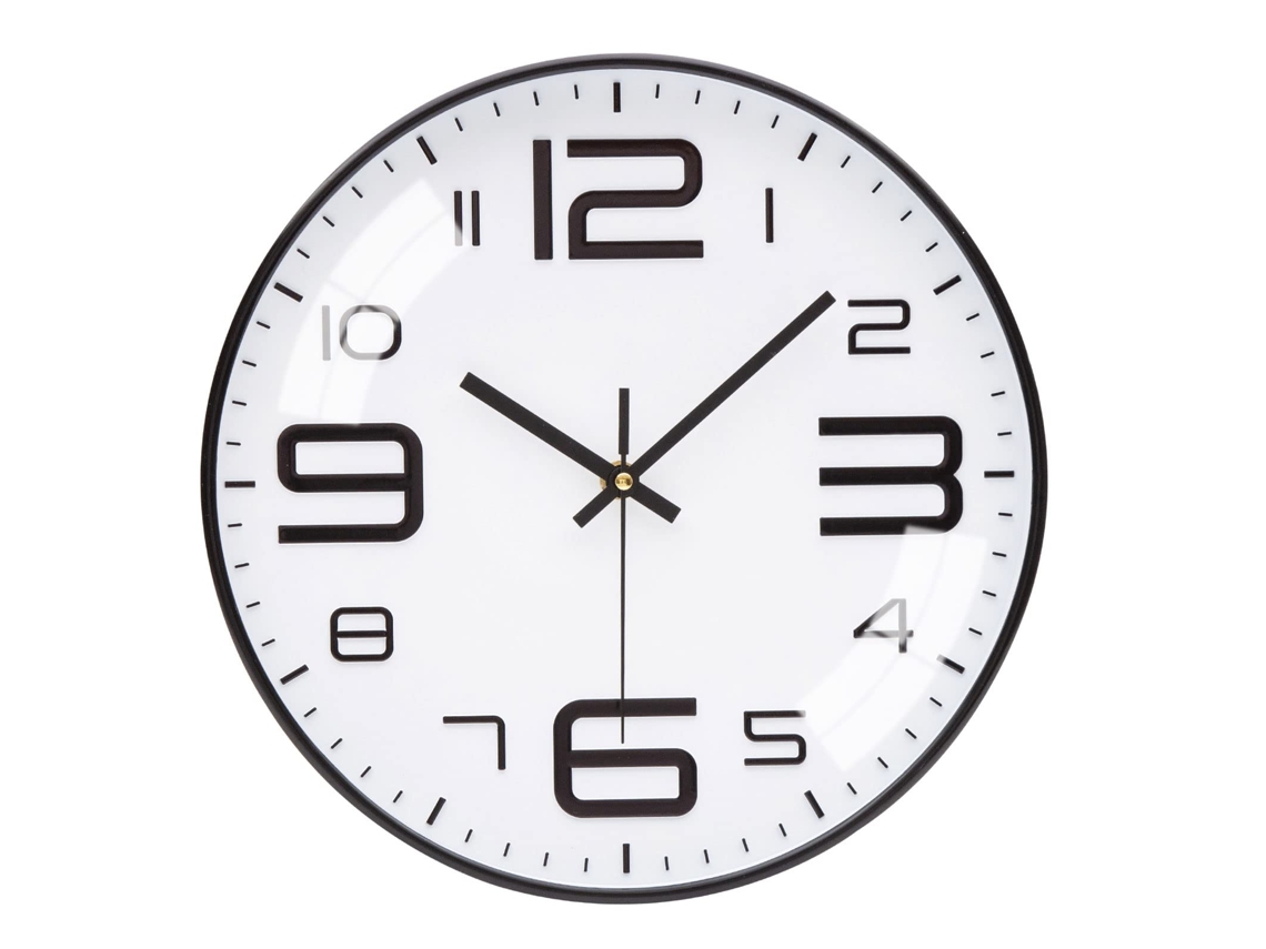 Relógio de Parede de 12 Silencioso, Movimento de Quartzo Sem Tique taque, Decoração, Grande Display Digital, Relógio Redondo Moderno para EHSTMIND