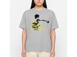 Rockinstone Rocky Movie The Staillion Block Text Heather Gray Adult T-shirt Size:xl
