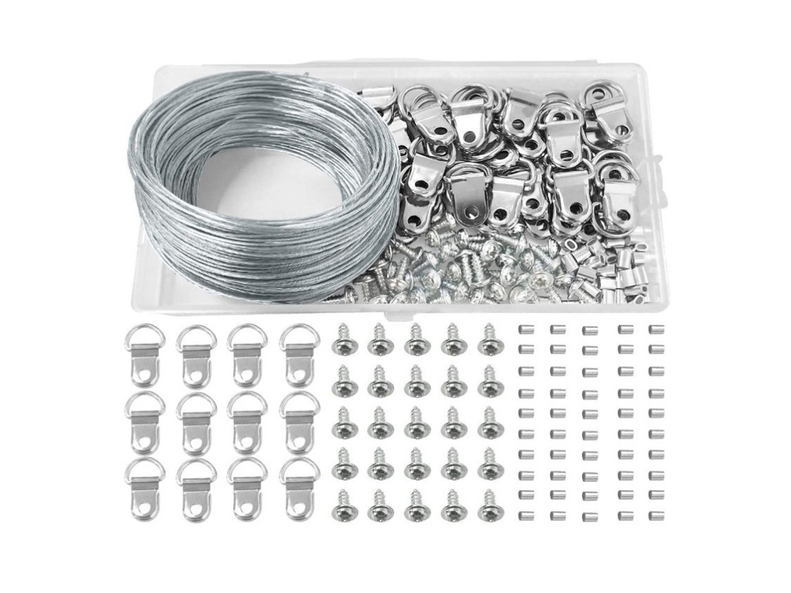Conjunto Para Pendurar Quadros Na Parede, Ganchos Duráveis ​​de Aço Inoxidável Inclusos, Suportes Universais Casa E Escritório. -aquaforge