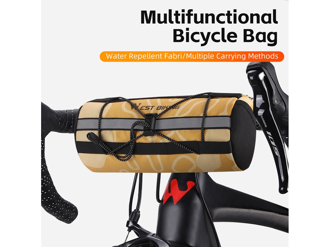 Bolsa para Bicicleta Mali, prática, resistente, à prova d'água, com fecho, transversal