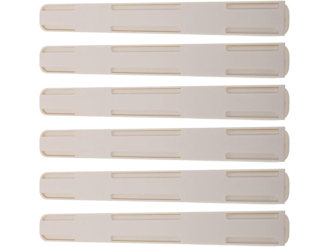 Coheali 6 Peças Corrediças De Gaveta Brancas, Design Ajustável, Material Hips, Trilhos Laterais De Extensão Total