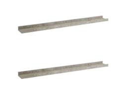 Wall Shelf, Wall Shelves Vidaxl Cinzeto Mdf (80 X 9 X 3 Cm)