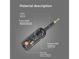 Transmissor E Receptor De Áudio Bluetooth 53 Com Entrada Auxiliar E Adaptador Sem Fio.