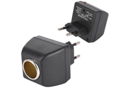 2 Adaptadores De Corriente De Parede Ac 90-220v Para 12v Dc Para Tomacorrientes De Carro Com Conector Eu Negro 2 Unidades