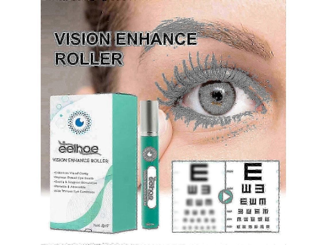 1 rolo massageador para olhos. Relaxa os olhos, massageia suavemente e alivia a secura ocular.