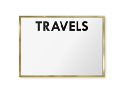 Magnetic Wall Board Travels For The Office Espelharte (70x50 Cm)