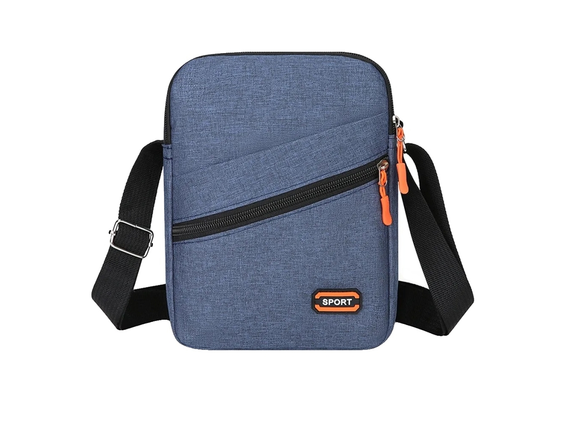 Bolsa De Ombro, Grande Capacidade, Impermeável, Azul