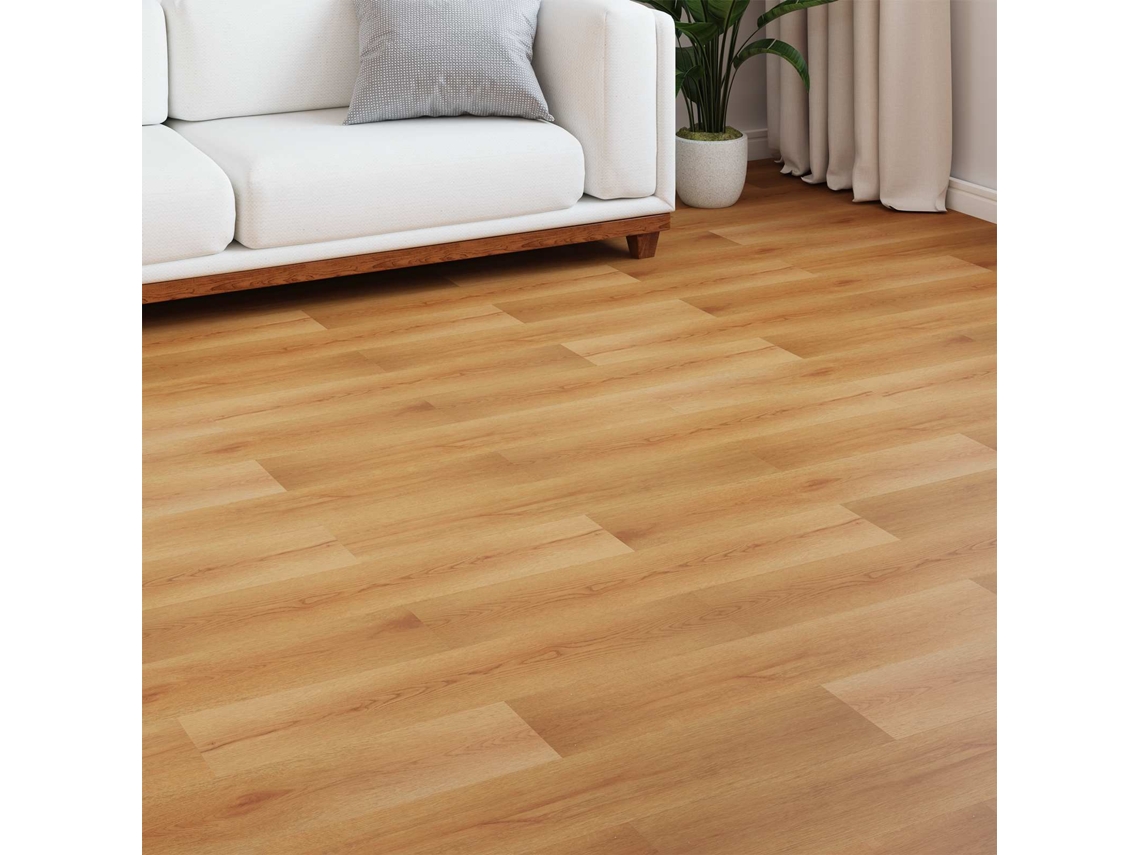 Vidaxl Piso Laminado Bege Claro 101 X 20 X 0,8 Cm 5 Unid.