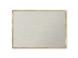 Magnetic Board Beige Grain For The Living Room Espelharte (100x70 Cm)