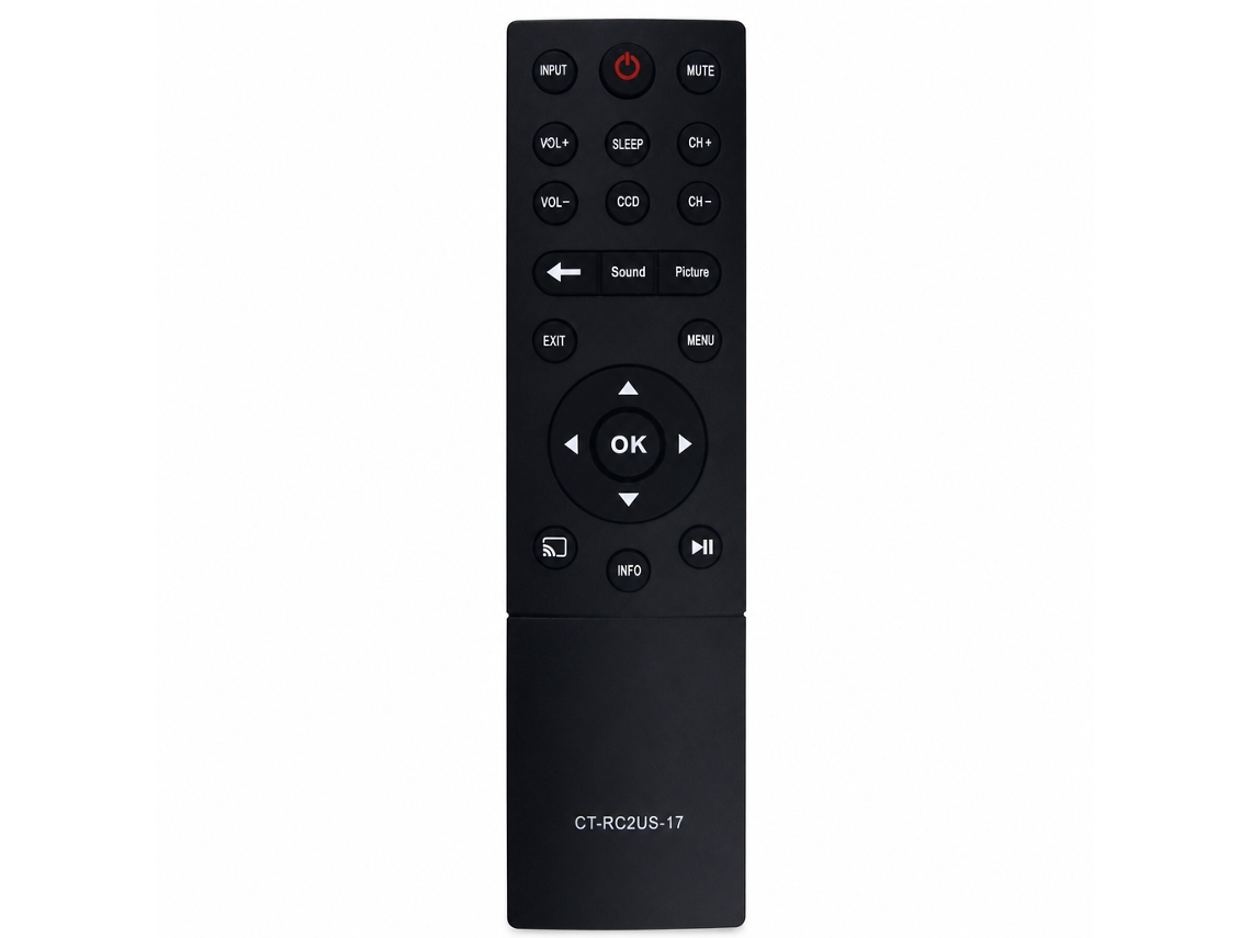 Comando De Substituição Para Tv Compatível Com Toshiba Ct-rc2us-17, Tv Lcd 55l421u