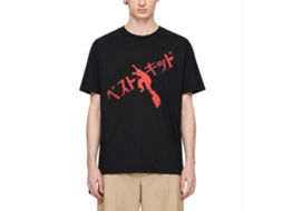 The Karate Kid Jpanese Text T-shirt Black Unisex Adults Size:m