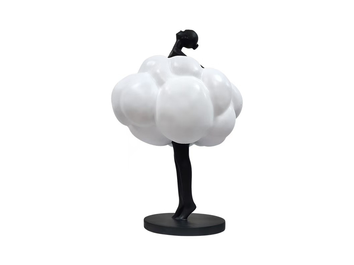 Escultura De Decoração De Chão Grande Personagem Nuvem