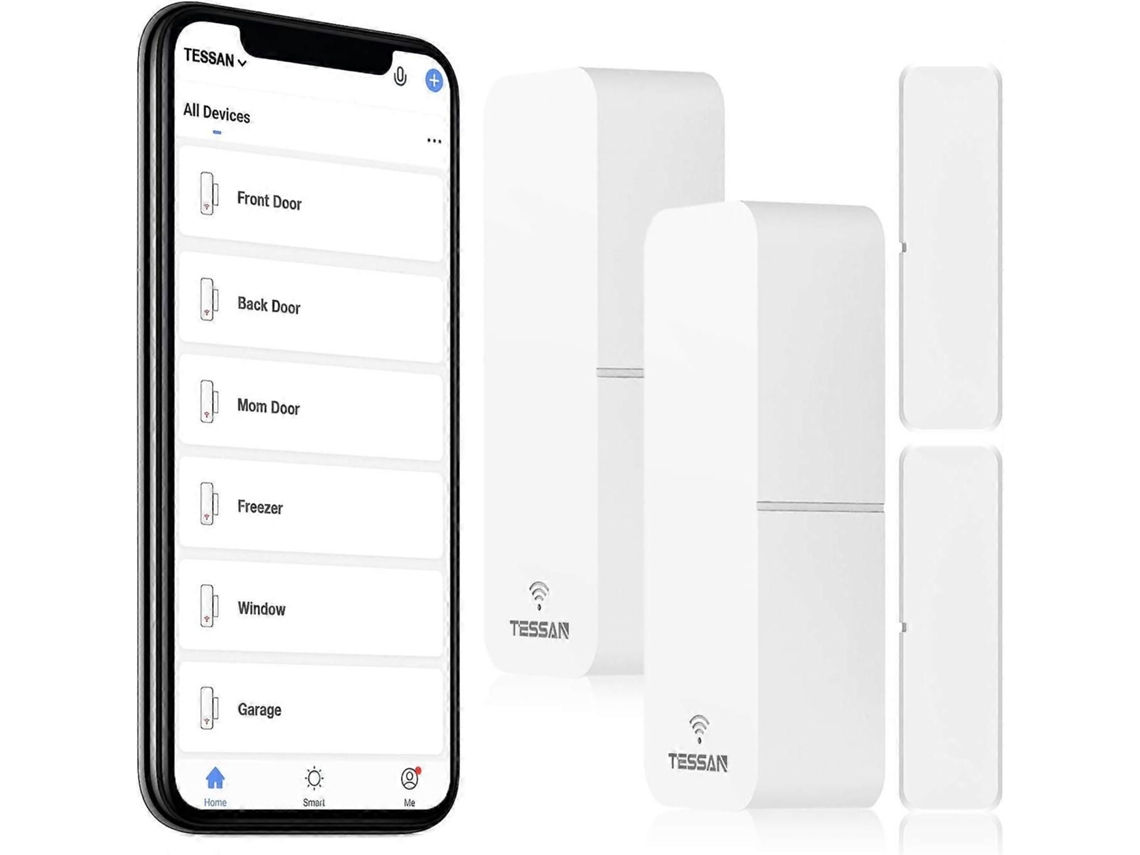 Sensor De Entrada Para Proteção De Janelas E Portas, Alertas Instantâneos Compatíveis Com Sistemas De Automação Residencial, Design Compacto Para