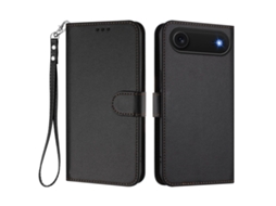 Capa Carteira De Couro Para Iphone Air Com Alça De Pulso