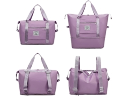 Mala de viagem feminina expansível com bolso para encaixe em rodinhas, ideal para fins de semana, AQUAFORGE