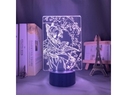 Luminria Noturna 3d Com Iluso De Kamado Nezuko, De Demon Slayer Aquaforge