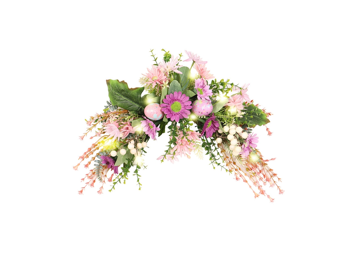 Laxiscreed Vela De Soja Com Flor De Crisântemo, Eucalipto E Iluminação Artesanal Para Decoração De Porta