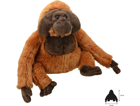 Peluche  Orangutango (19 x 22 x 23 cm - Poliéster)