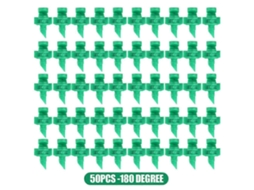 Kit Com 50 Bicos De Microaspersão De 90°, 180° E 360° Para Irrigação De Jardins E Gramados.