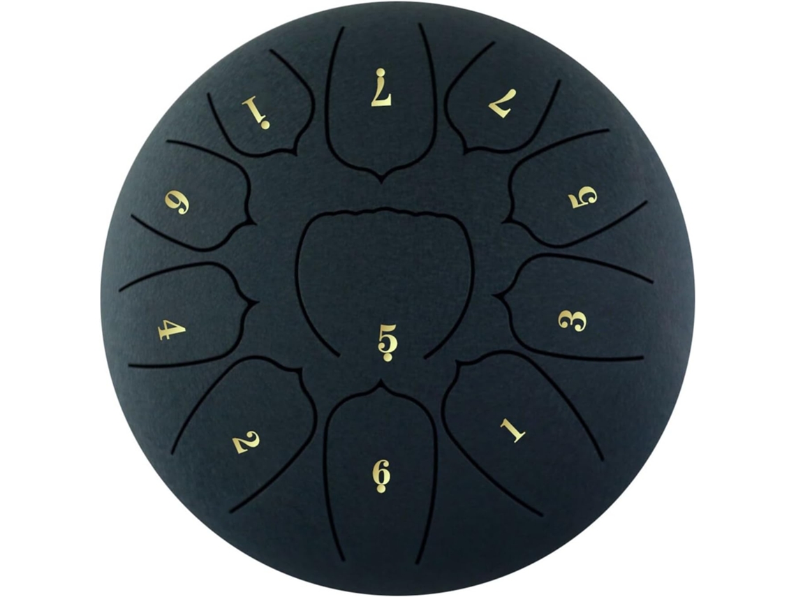 Tambor De Língua De Aço De 10 Polegadas E 11 Notas, Com Baquetas E Palhetas, Ideal Para Percussão E Meditação