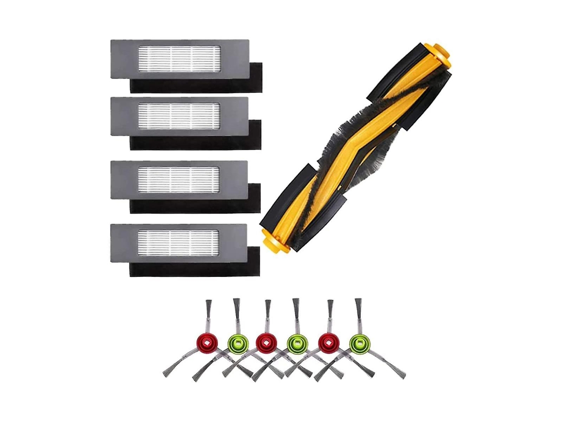 Acessórios de Aspirador Dibao N8 T8 1 Escova Principal 4 Filtros 6 Escovas Laterais Para T8 N8 Ozmo 950 920 Peças de Reposição