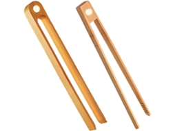 Conjunto De 2 Pinças Servir Compridas Em Madeira Com Cabos Magnéticos, Ideais Para Grelhar, Cozinhar, Fazer Churrasco