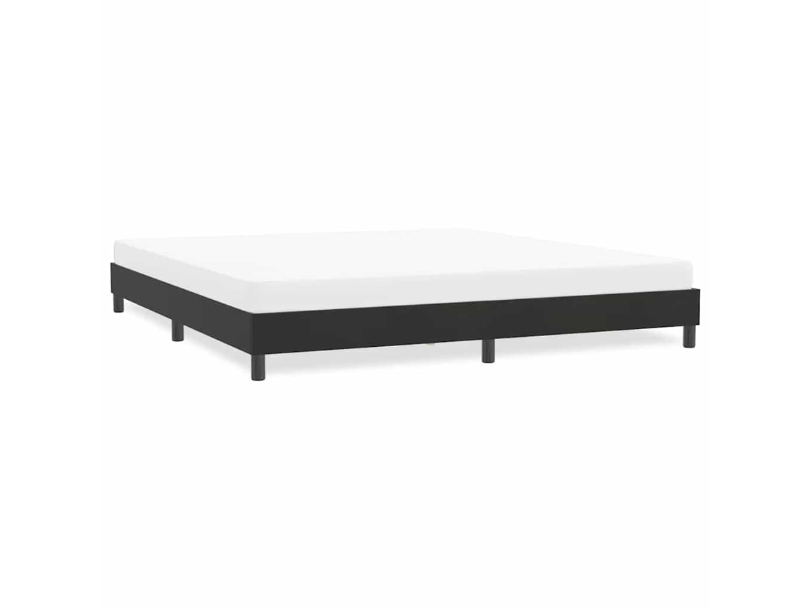 Vidaxl Cama Sem Molas Colchão 180x210 Cm Veludo Preto