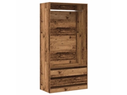 Conjunto 1 Wardrobe, Wardrobes Vidaxl Marrom Madeira Processada (100 X 50 X 200 Cm)