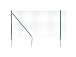 Conjunto 1 Cerca Externa Vidaxl Verde Aço (10 X 1 M)
