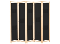 Divisória de quarto VIDAXL Preto Tecido (200x170x4 cm)