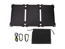 Laxiscreed Carregador Solar Dobrável 5v 21w Com Duas Saídas Usb E Design Leve