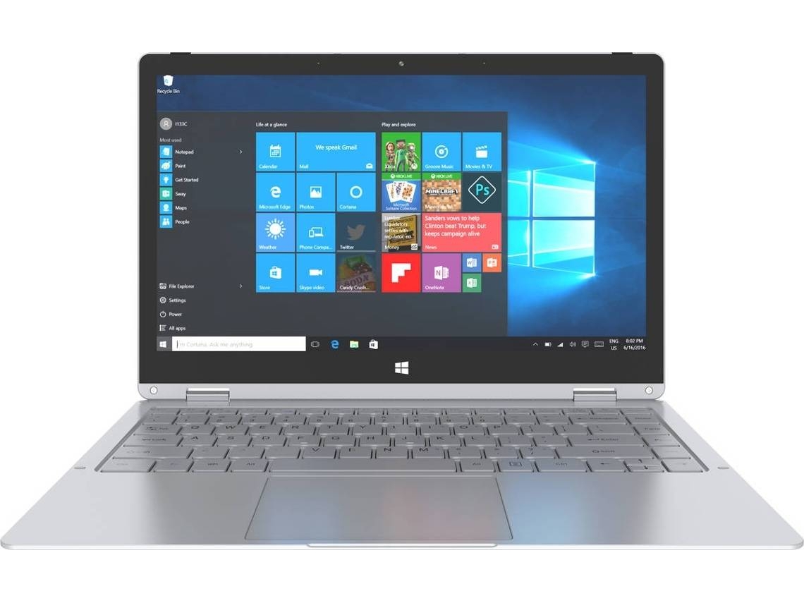Portátil Híbrido KUBO K1013 (Outlet Grade A - 13.3'' - Intel Celeron N3450 - RAM: 4 GB - 64 GB eMMC - Intel HD 500)