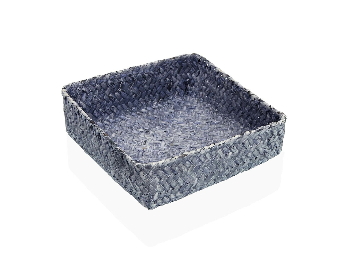 Porta-Guardanapos Versa Azul 19 X 5,5 X 19 Cm