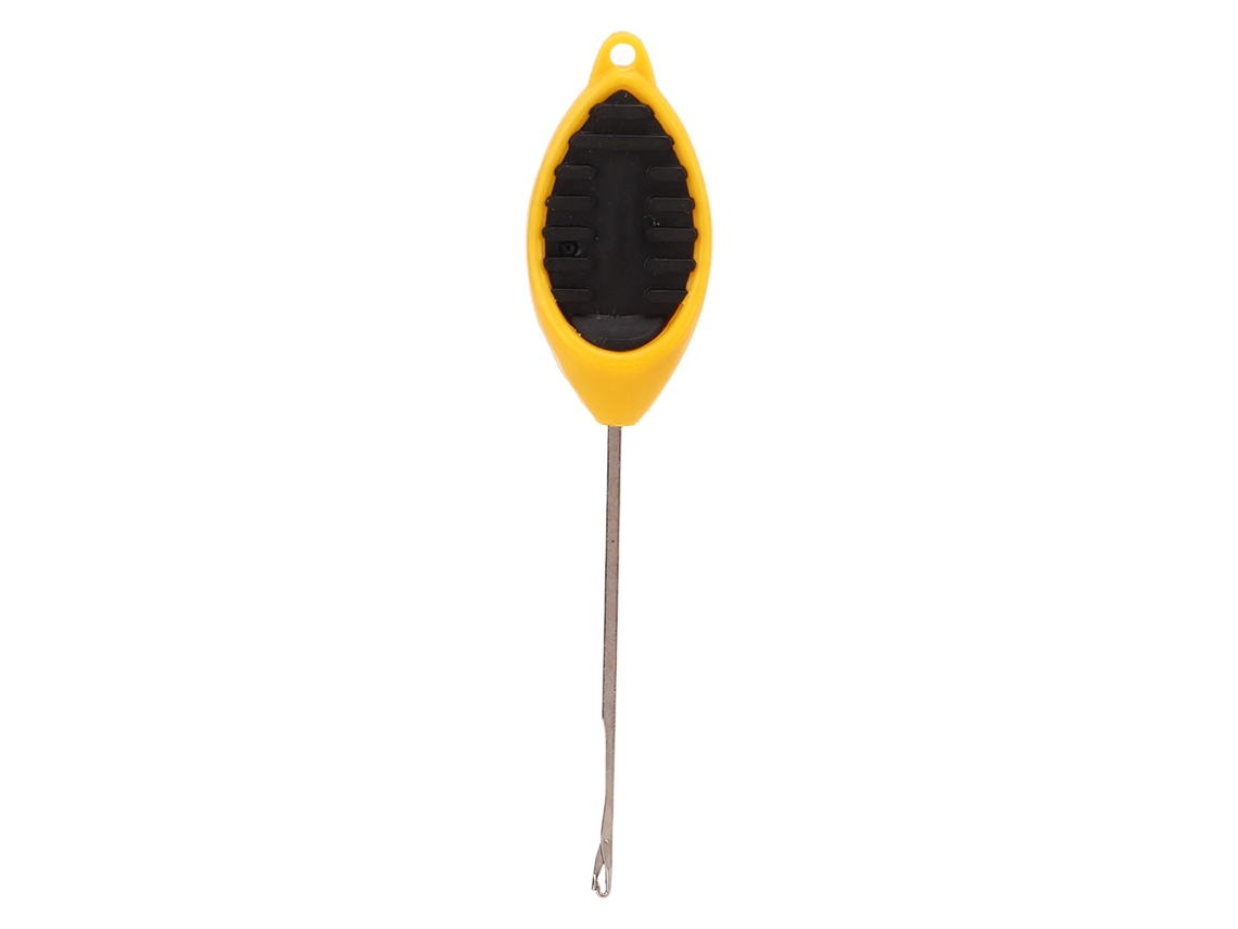 Gancho de Pesca Crochê Inox Silicone Amarelo Preto