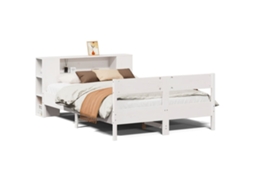 Bookcase Bed, Bookcase Beds Vidaxl Branco Madeira De Pinho (140 X 200 Cm)