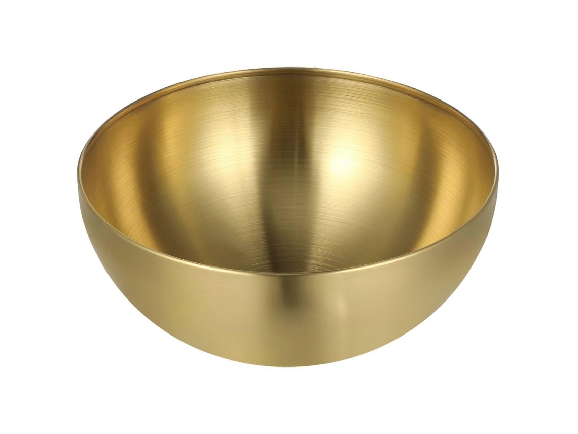 Tigela Grande De Aço Inoxidável Para Saladas E Servir, Ideal Para Festas Na Cozinha, Frutas E Macarrão. Fácil De Limpar.