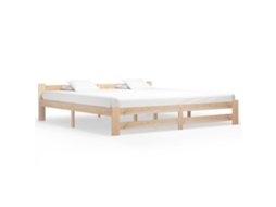 Estrutura De Cama Madeira De Pinho Maciça 200x200 Cm