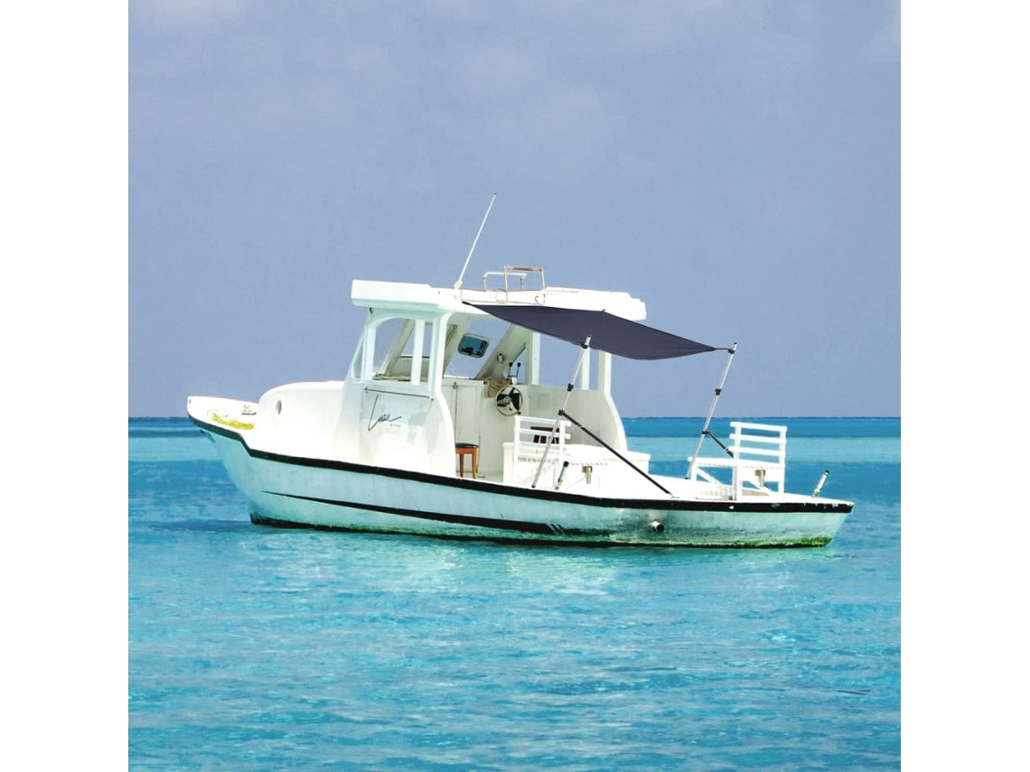 Vidaxl Extensão De Toldo Em T 170x170x(115-183) Cm Azul